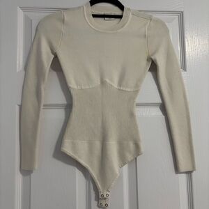 Abercrombie & Fitch Cream Bodysuit